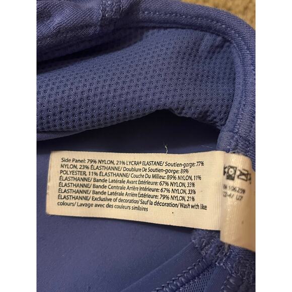 LULULEMON Everlux High Neck Train Bra Wild Indigo Sz 2 - Picture 8 of 9